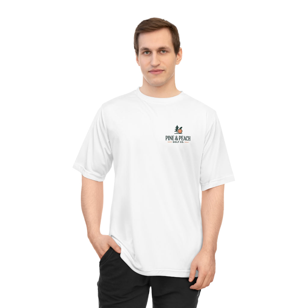 Pine & Peach Vintage Golf T-Shirt, Unisex Performance Tee