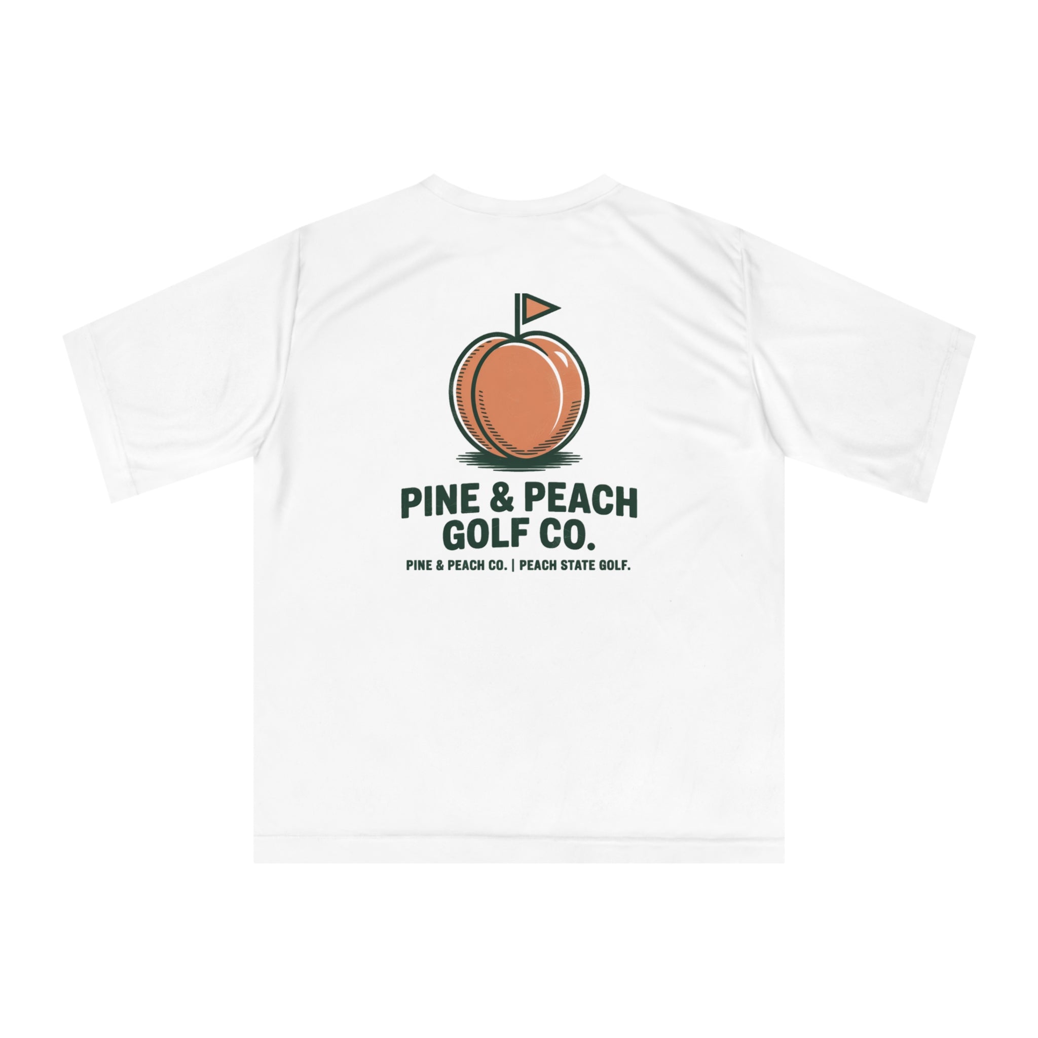 Pine & Peach Vintage Golf T-Shirt, Unisex Performance Tee, Perfect Gift for Golf Lovers, Birthday, Casual Wear
