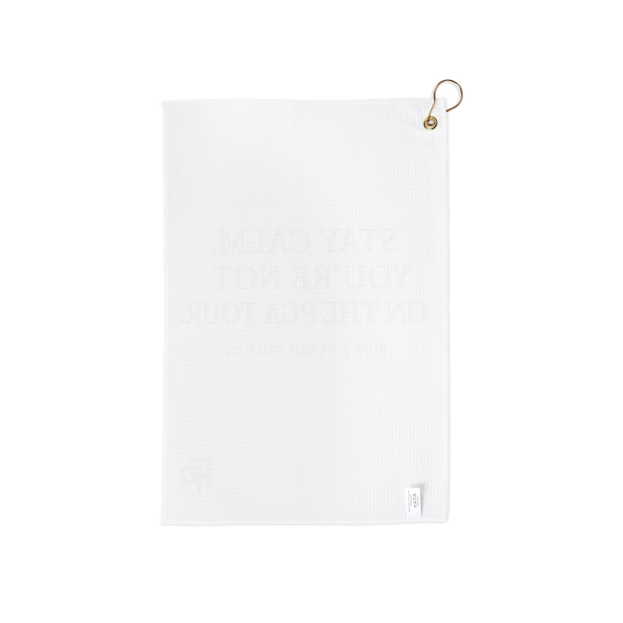 Pine and Peach Logo Golf Towel | Pine Tree with Peach Emblem